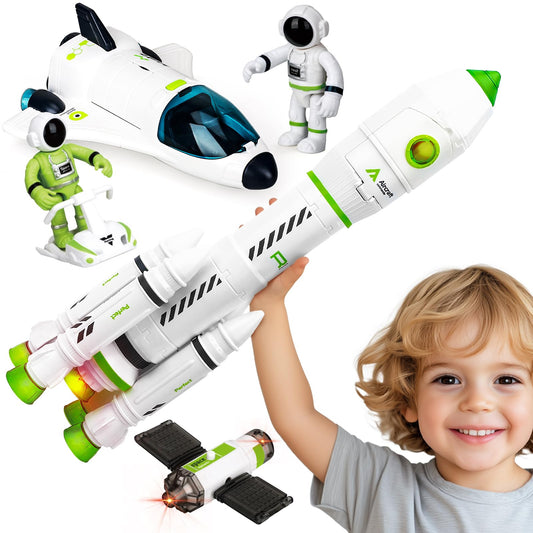 TOY Life Space Rocket toy with lights for immersive space play.