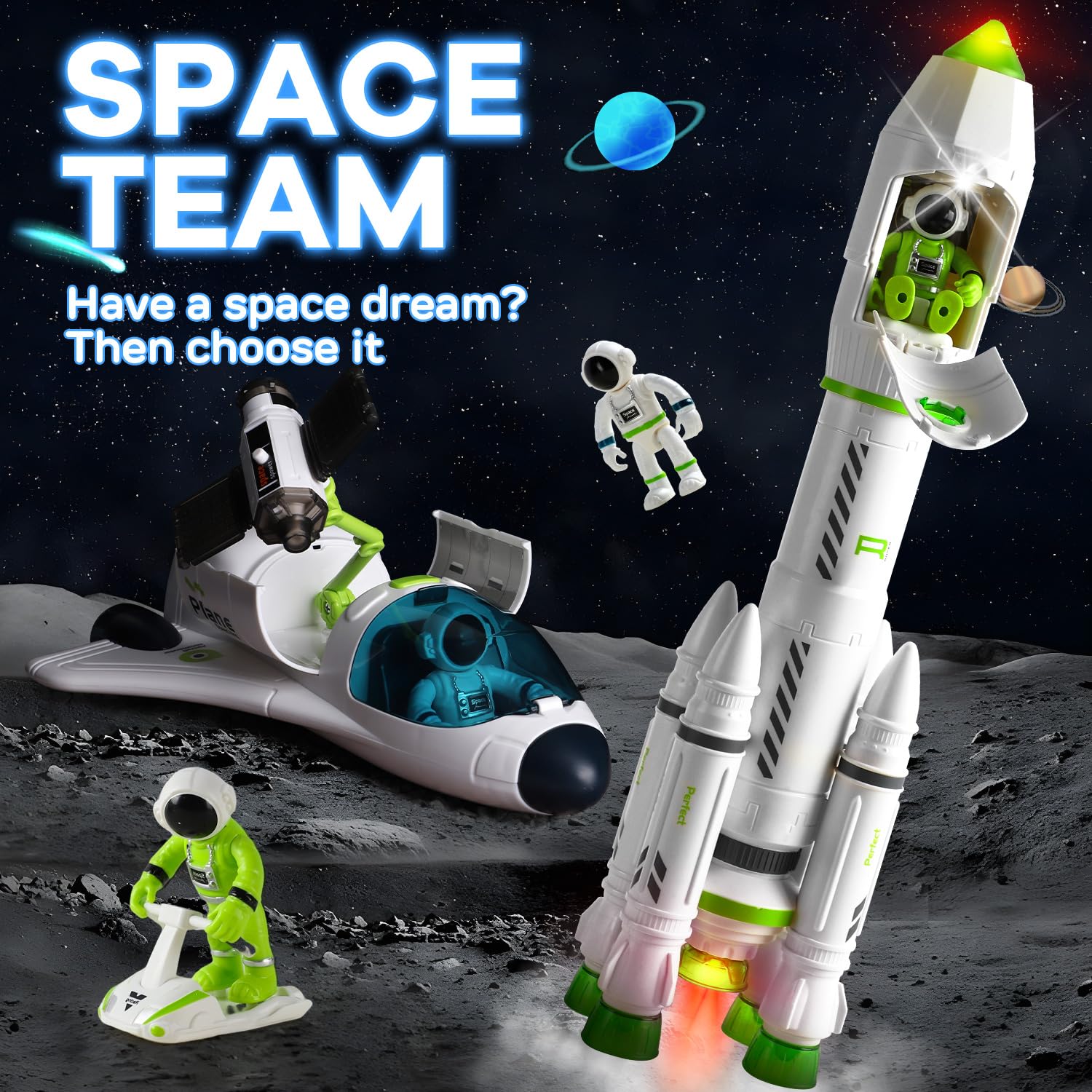 TOY Life Spaceship toy designed for creative engineering and storytelling.