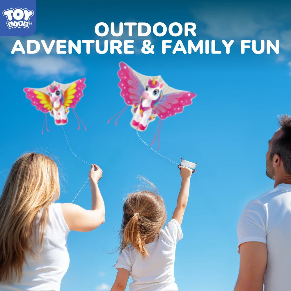 TOY Life storage bag keeps the unicorn kite compact for travel and storage.