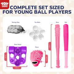 TOY Life tee stand base baseball provides stable hitting practice at home.