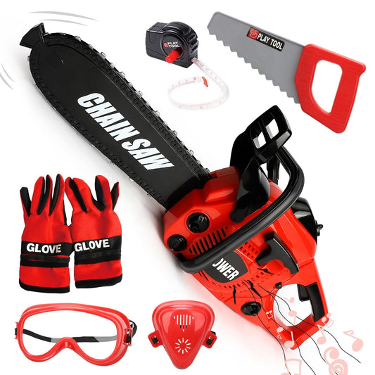TOY Life toy chainsaw with realistic design enhances imaginative outdoor play