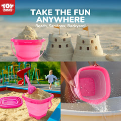 TOY Life travel-friendly beach tote keeps toys organized on trips