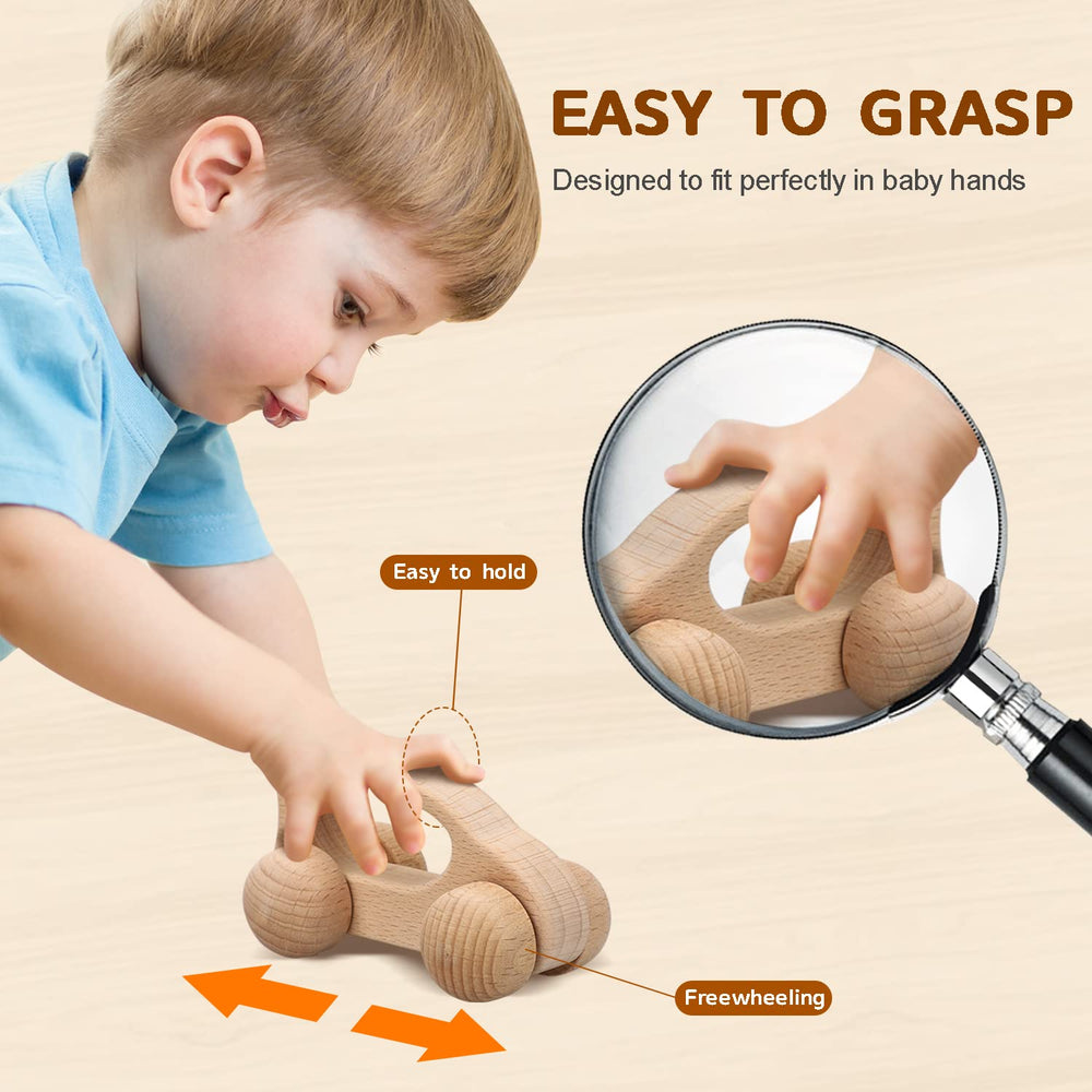 TOY Life natural wood cars are easy to clean with a quick rinse.