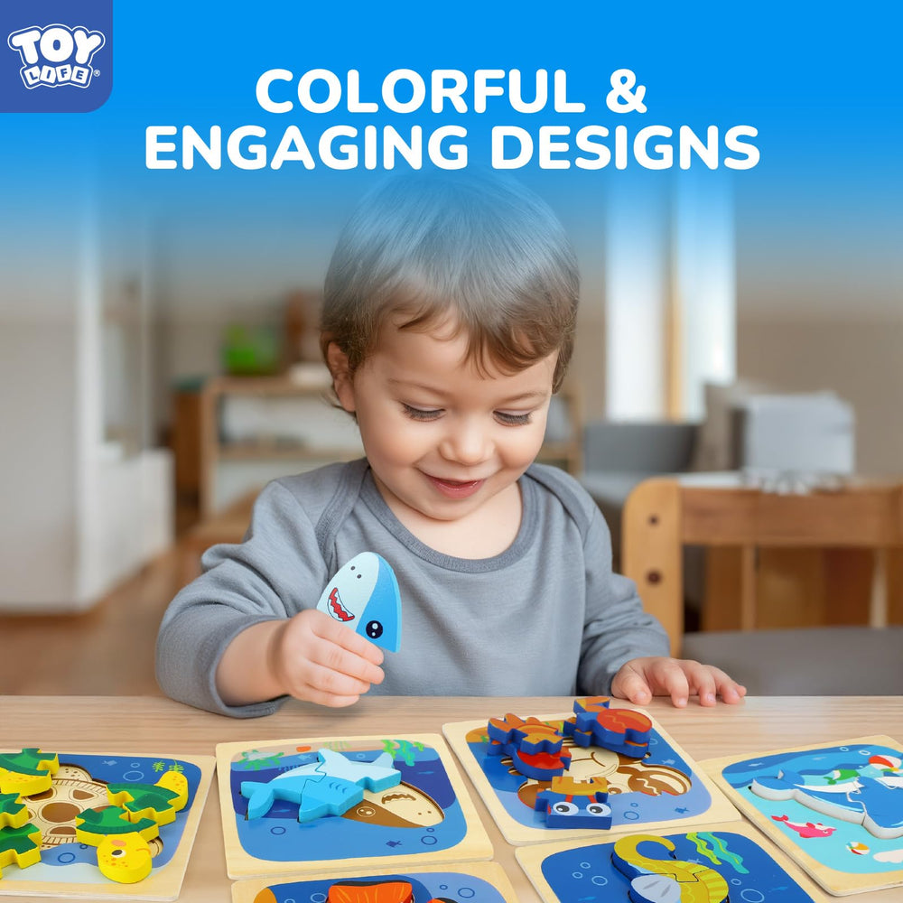 TOY Life wooden puzzle presented as a thoughtful learning gift for toddlers.
