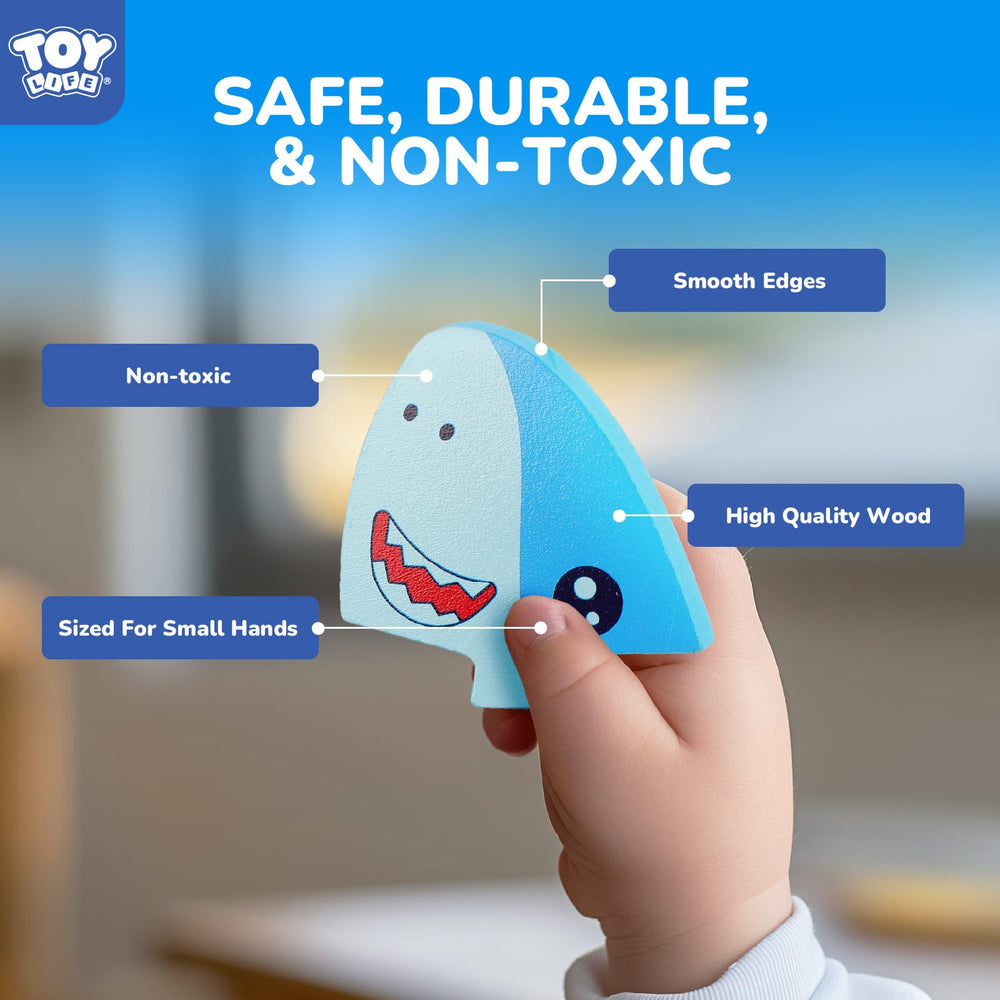 TOY Life puzzle showing smooth edges and non-toxic paint for safe handling.
