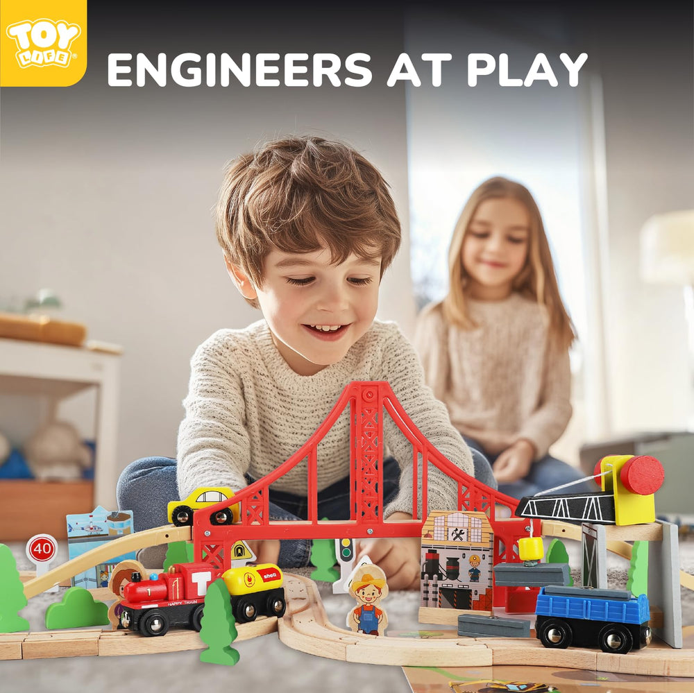 TOY Life workplace mat scene encouraging construction play and storytelling.