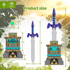 TOY PLAYER BOTW Master Sword glows when charged by sunlight or strong light.