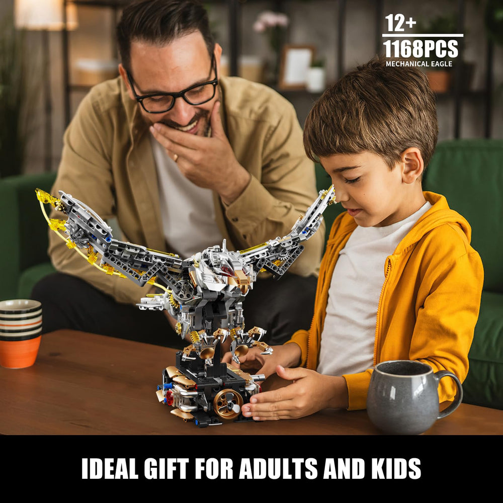 TOY PLAYER eagle light design adds glow and clarity to intricate details.