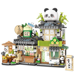 TOY PLAYER Street View Tea Shop 860pcs set for creative building and display