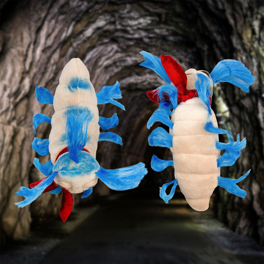 Toy Vault labyrinth mini worm plush soft fur texture and cozy feel