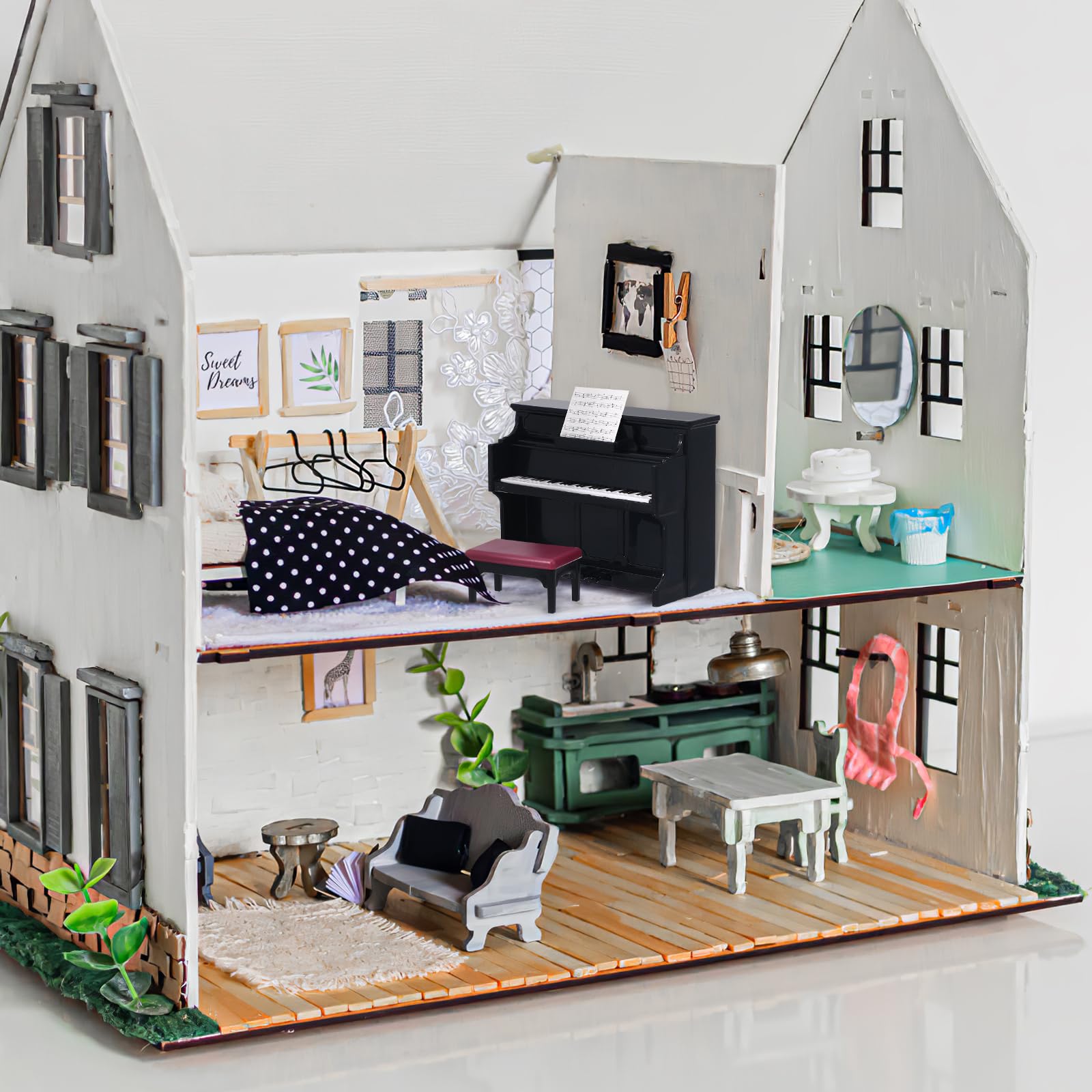 TOYANDONA 1:12 scale decor piece suited for mini houses and gardens.