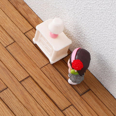 TOYANDONA light brown floor panels add warmth to mini scenes