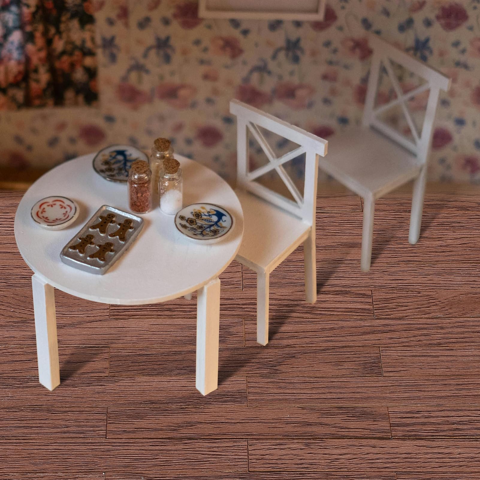 Durable TOYANDONA wood flooring resists deformation in dollhouses