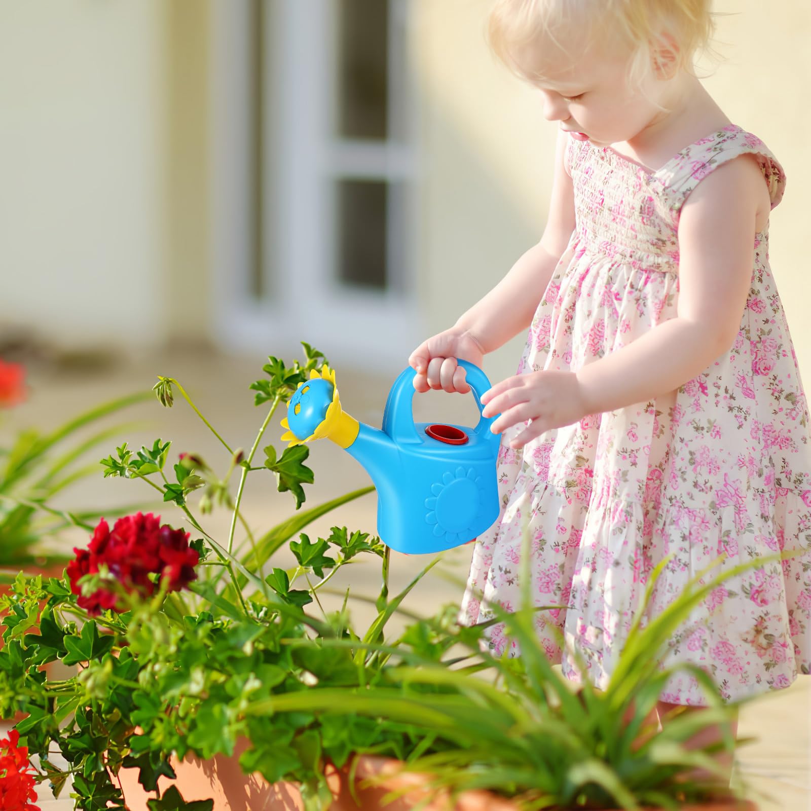 TOYANDONA kid-friendly watering can, encourages imaginative play and role learning