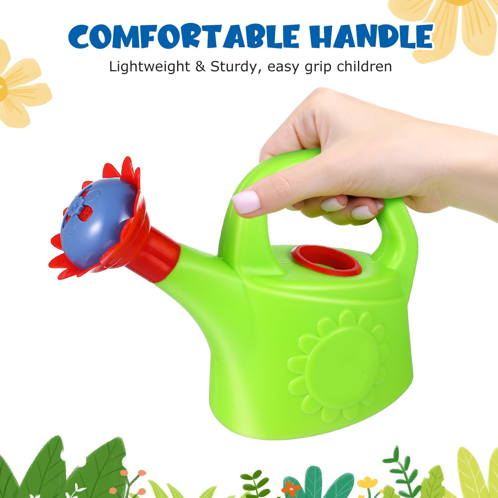 TOYANDONA watering can toy for kids gardening, fosters curiosity and color recognition