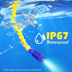 Toycost borescope snake camera is IP67 waterproof for safe underwater exploration