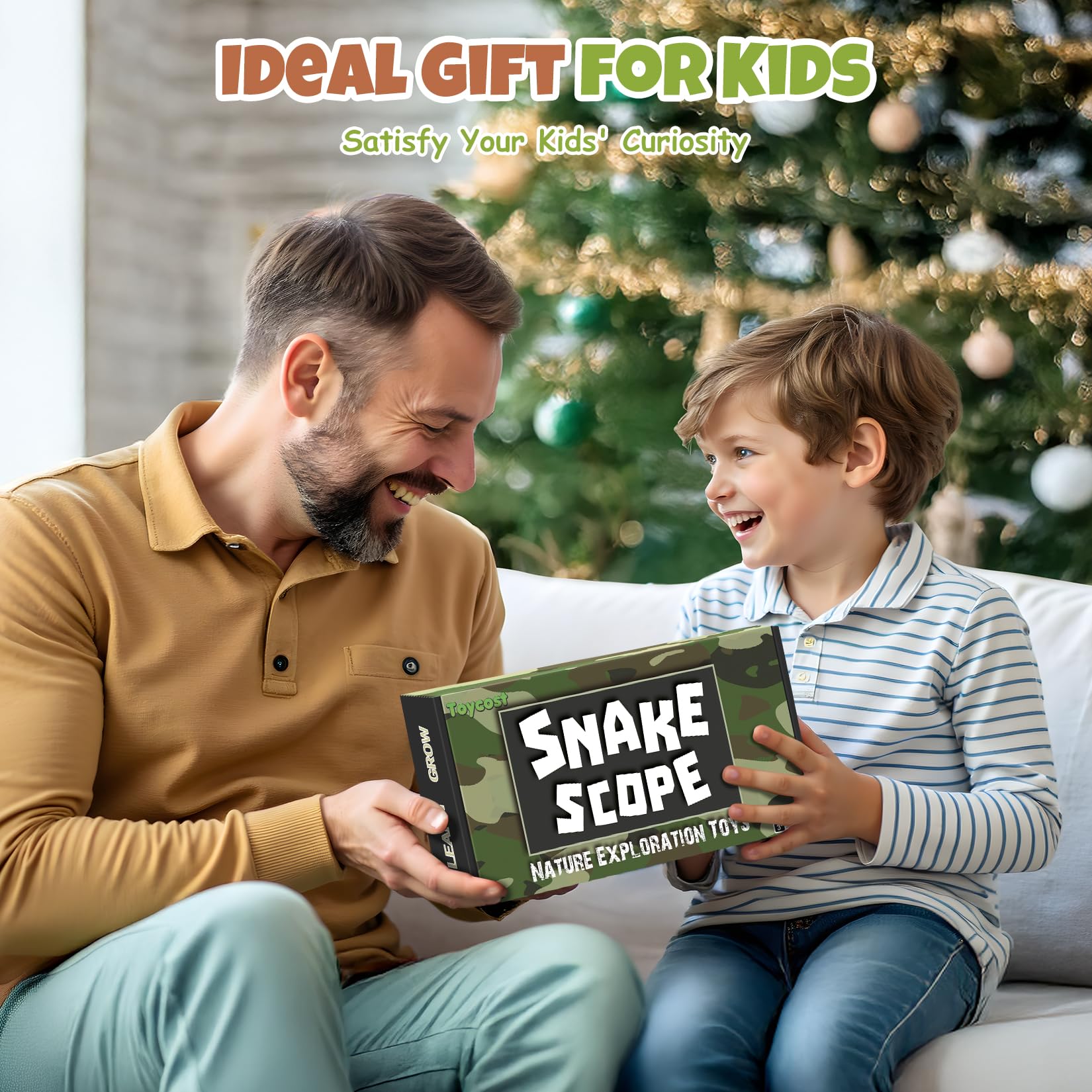 Toycost Borescope Snake Scope 2.4-inch screen provides clear live images for kids