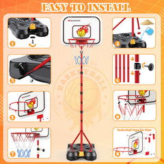 Toycost easy-assembly with marked poles for simple height adjustment