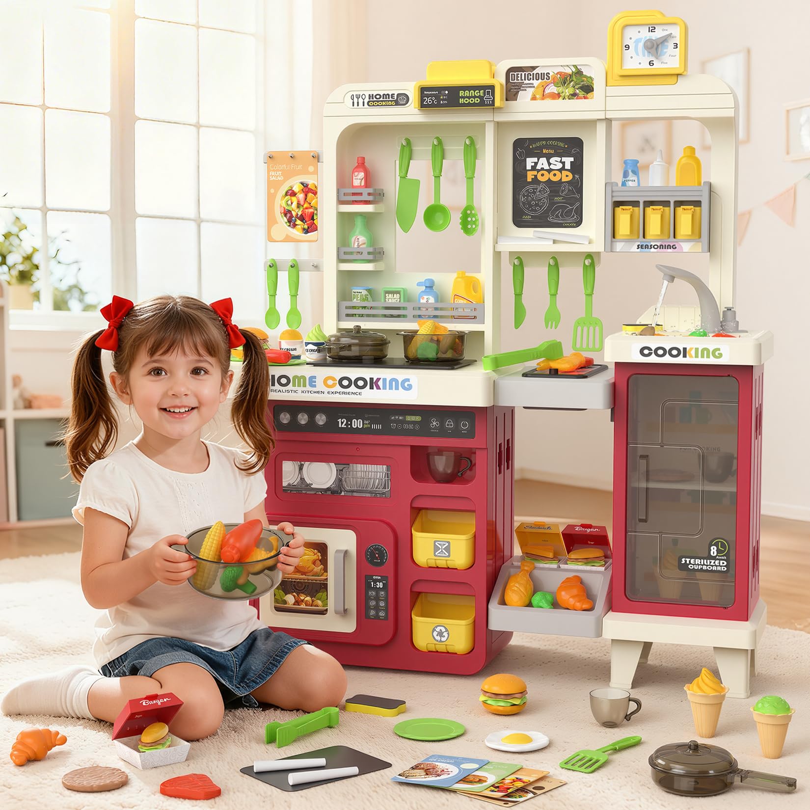 Toycost kids enjoy cooperative pretend cooking and sharing.