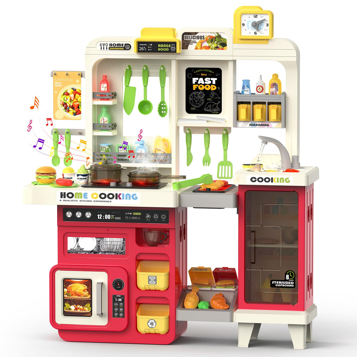 Toycost Kids Kitchen Playset assembly guide for quick setup.