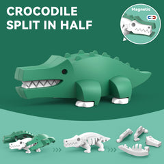 Toycost magnetic animal Gnu offering engaging assembly and color variety