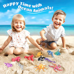 Toycost lobster figurine with vibrant hues for gift-worthy sea set