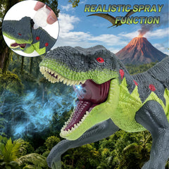 ToyFuntasy dino with 3D eyes and flickering lights for immersive adventures.