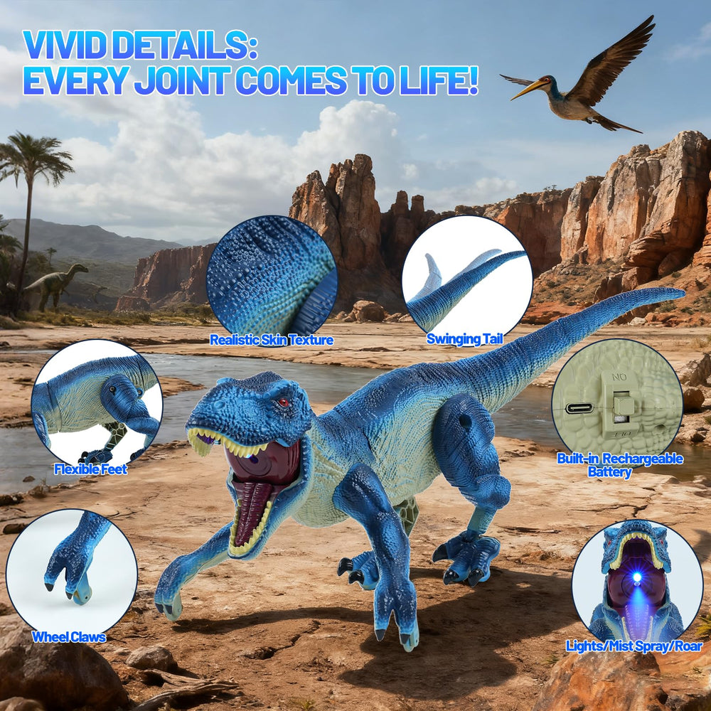 ToyFuntasy blue roar effect captures attention and enhances pretend play.