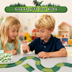ToyFuntasy kids enjoying dino track play fosters imagination and problem solving.