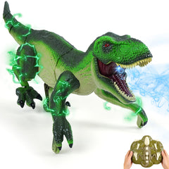 ToyFuntasy RC dinosaur walks with lifelike motion for active play