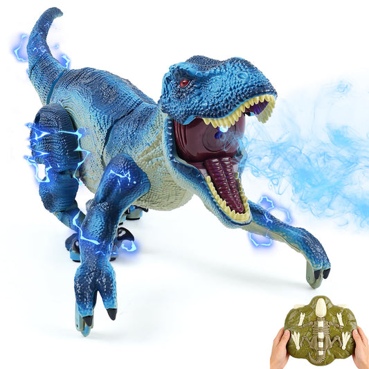 ToyFuntasy remote-control dinosaur walking action fuels active play and imagination.