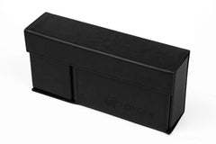 TOYGER DeckSlimmer black front view, portable deck box for travel