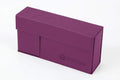 TOYGER DeckSlimmer Purple front view shows a slim, portable deck box for travel.