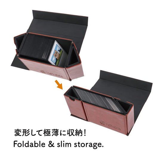 TOYGER DeckSlimmer Red interior lining protects cards and sleeves.