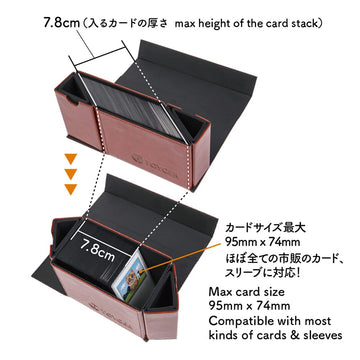 TOYGER DeckSlimmer Red open layout reveals spacious access for quick draws.
