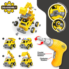 Toyk 4-in-1 cement mixer model for imaginative engineering