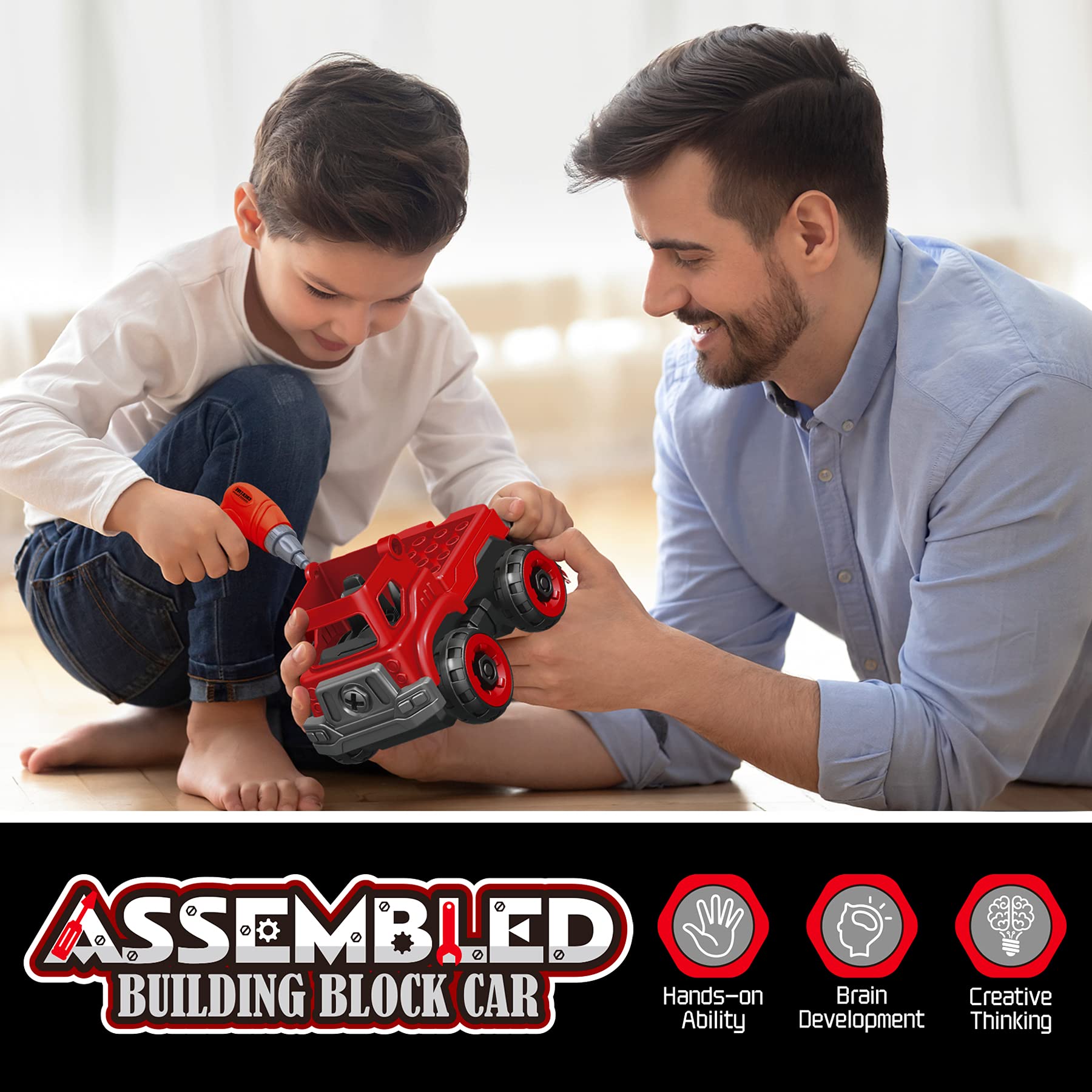 Toyk 4in1-truck interchangeable-parts supports versatile STEM exploration.