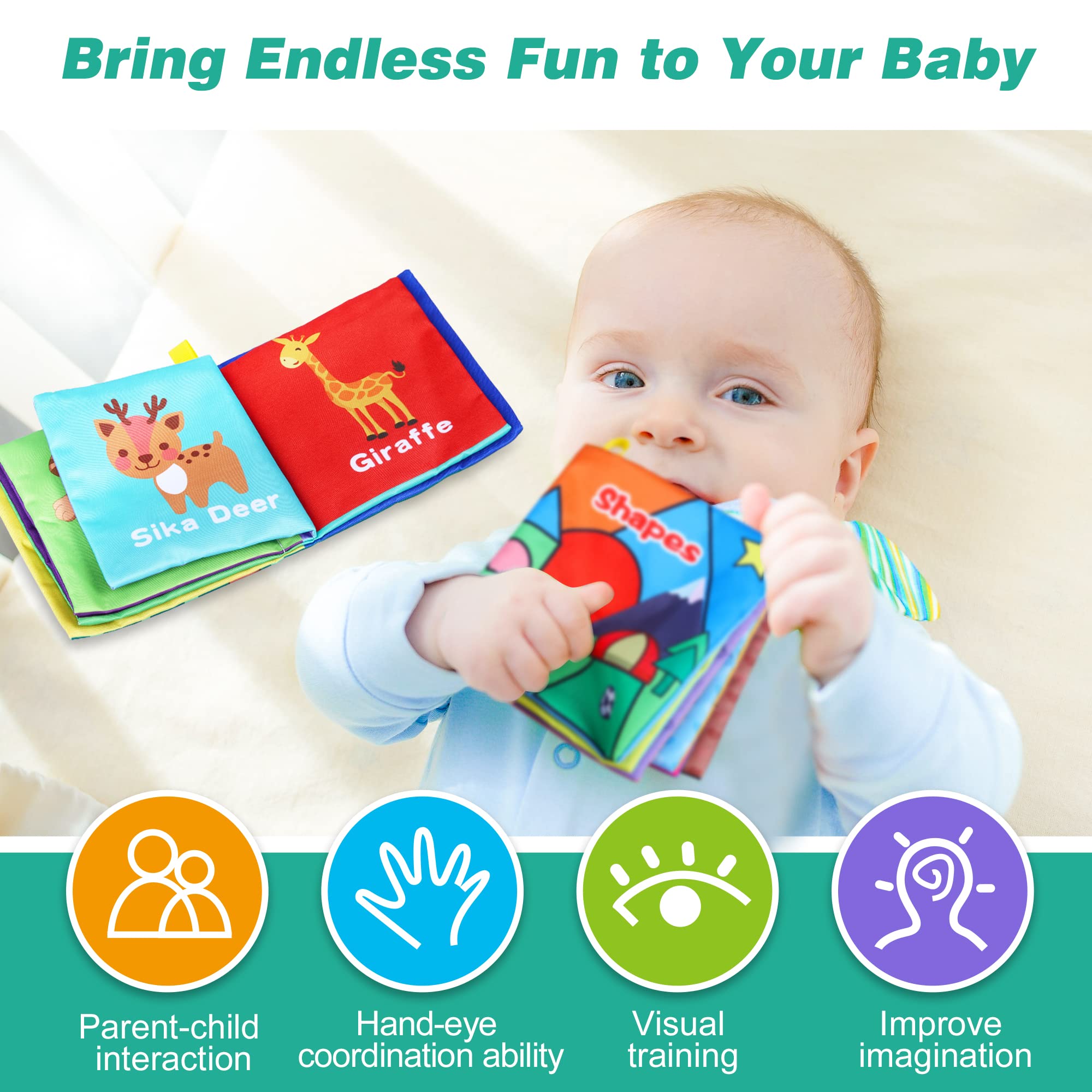 Toyk Baby Bath Books Sea World Theme endures splashes while learning about sea life.