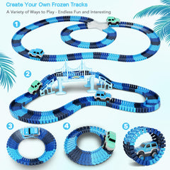 Toyk bridge-crossroad-piece enables varied routes for creative race ideas