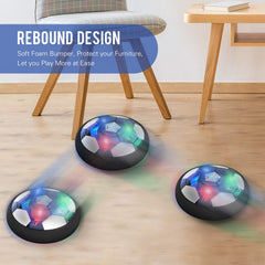 Toyk Hover Soccer Ball with color-changing LEDs attracts kids during evening play