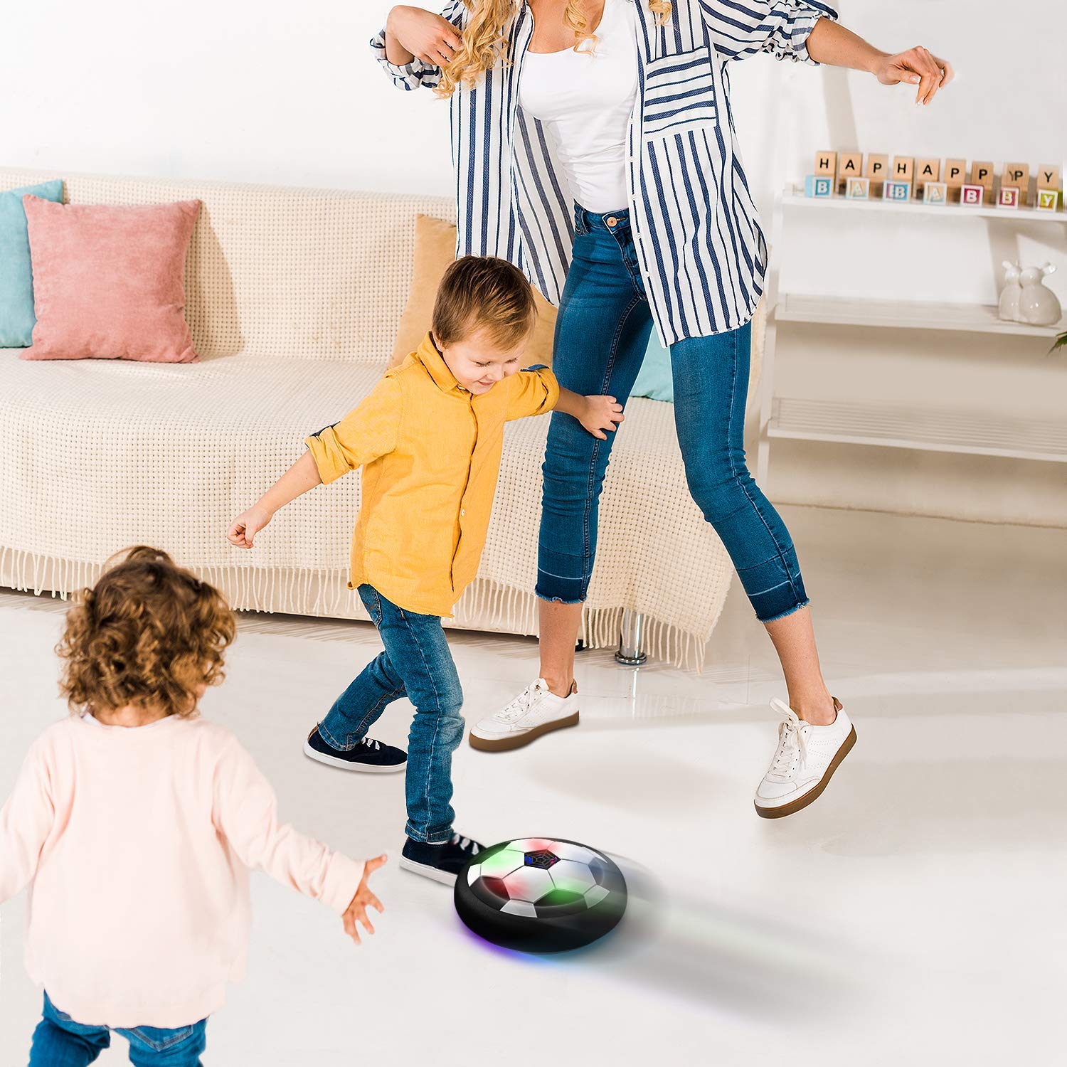 Toyk LED hover soccer ball in gift-ready packaging