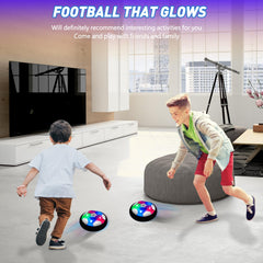 Toyk two-pack gift-ready hover soccer ball set for siblings.