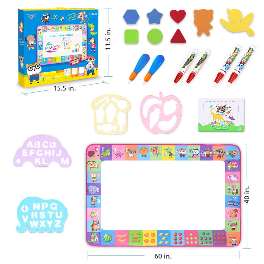 Toyk Water Doodle Mat pink drawing booklet for ideas and storytelling