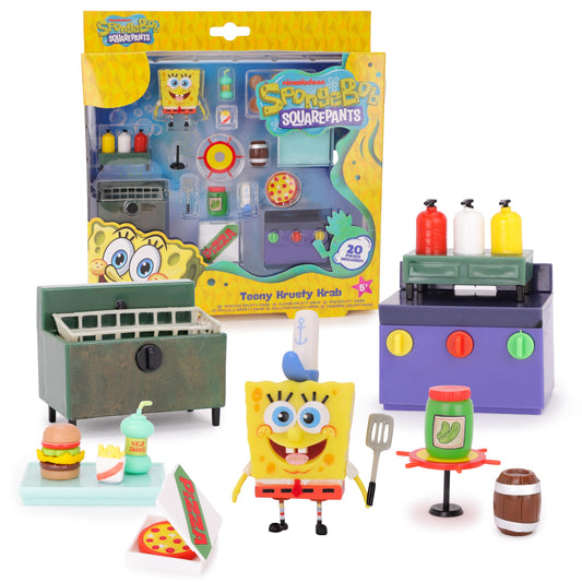 Toyland Teeny Krusty Krab SpongeBob figure for imaginative undersea adventures.