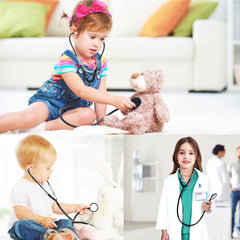 Toylink child wearing the doctor costume ready for Halloween or party play.