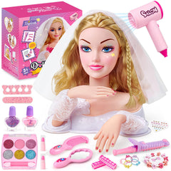 Toylink doll head bride styling kit for hours of imaginative hair fashion play