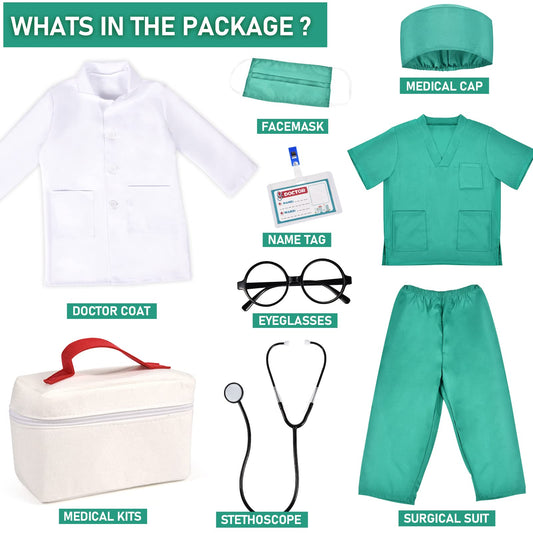 Toylink doctor coat and top offer versatile pretend play possibilities.