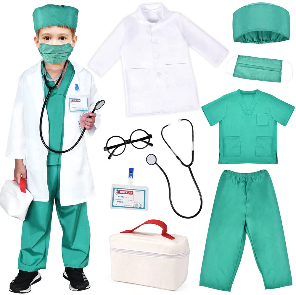 Toylink Kids Doctor Costume full set enables imaginative dress-up play.