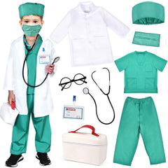 Toylink Kids Doctor Costume full set enables imaginative dress-up play.