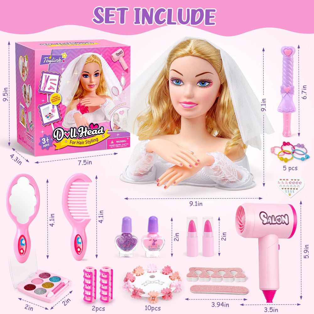 Toylink mirror and finger separator encouraging precise makeup play